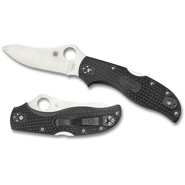 Spyderco 2024 Spyderco Stretch 2 Lightweight Black Plain SPY-C90PBK2 - main